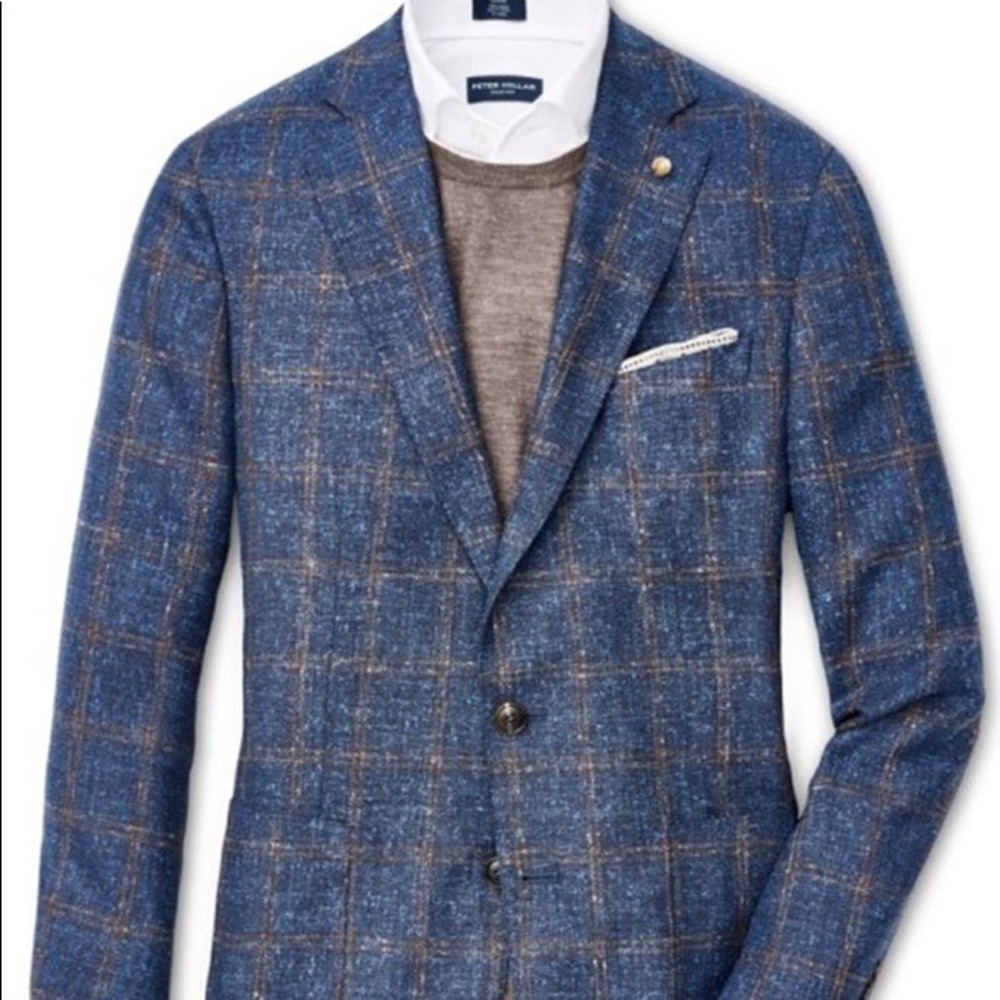 Peter Millar Sardinia Windowpane Soft Jacket